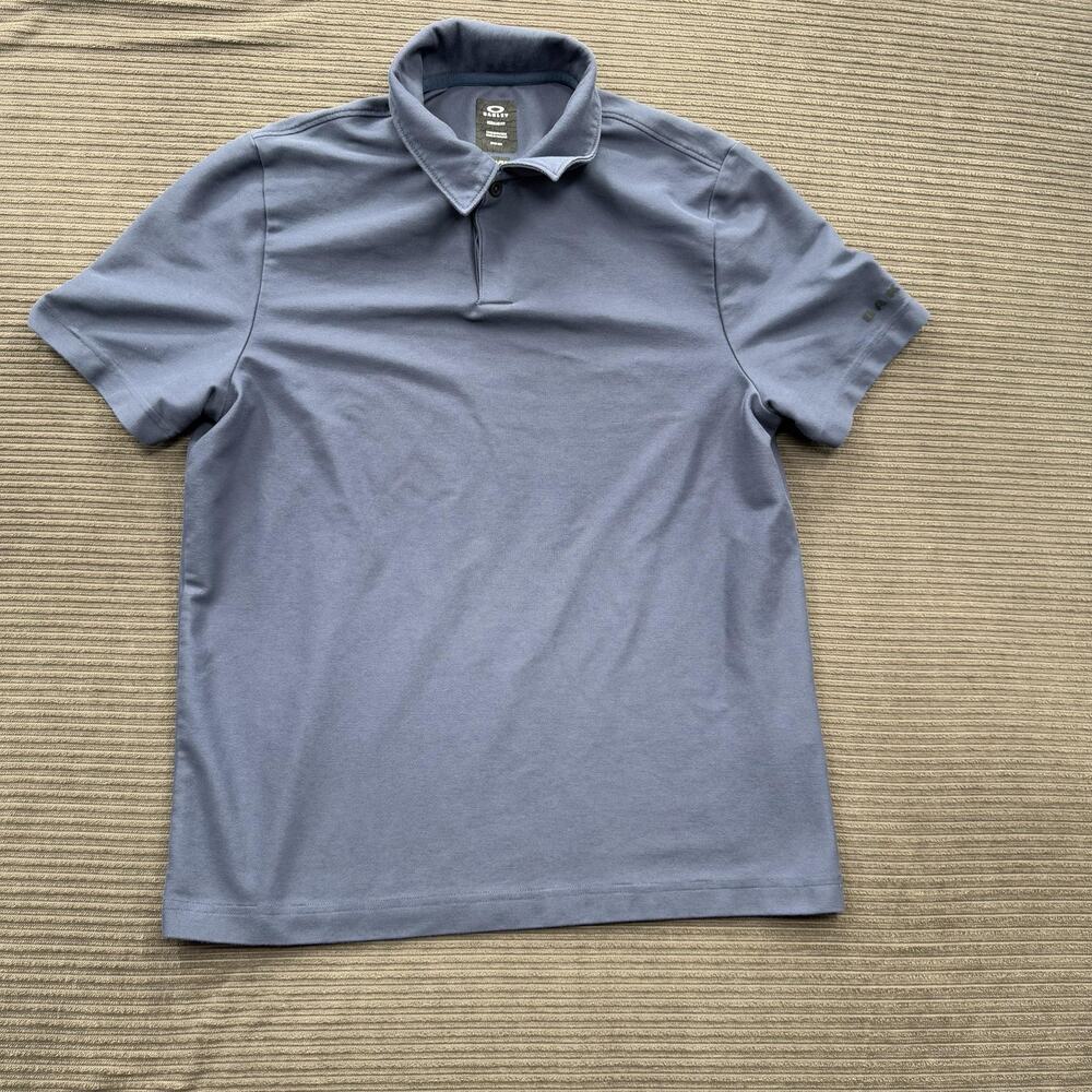 Oakley Polo Shirt Mens‎ Small Blue Regular Fit Performance Golf Athletic Casual